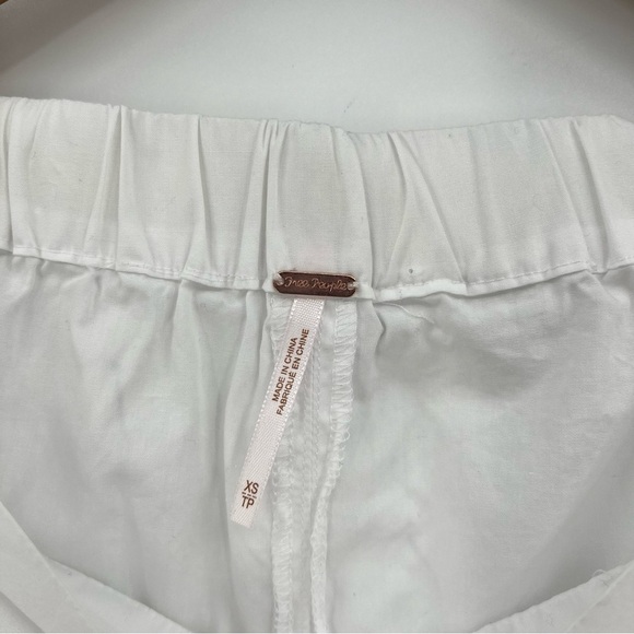Free People Show Me Some Shoulder Off the Shoulder Cotton Top in White Size XS - Picture 4 of 12